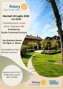 Presentazione nuovo anno rotariano del Presidente Giulio Fraternali Orcioni